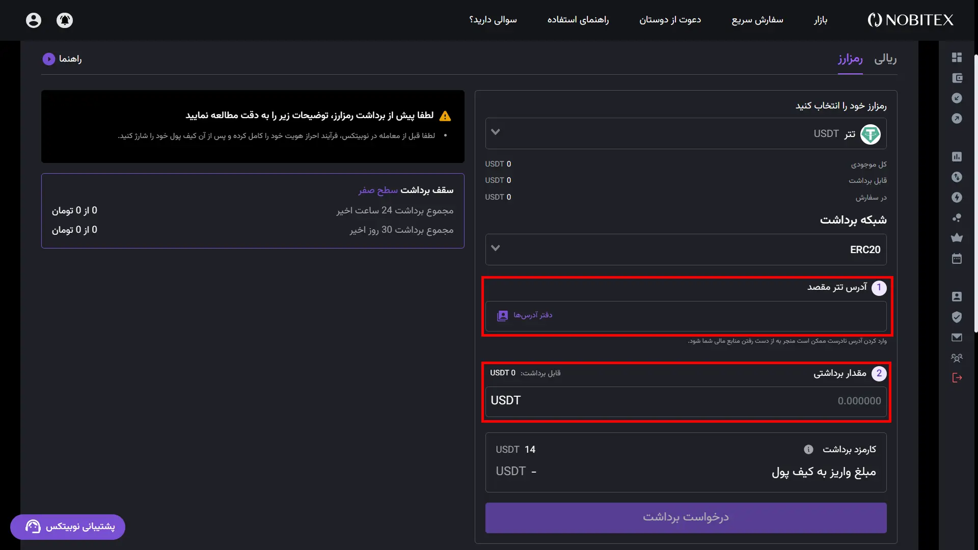 برداشت تتر از نوبیتکس